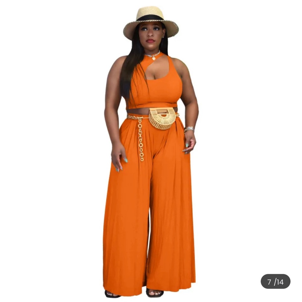 Two Piece Solid Color Set - Picture 5 of 5